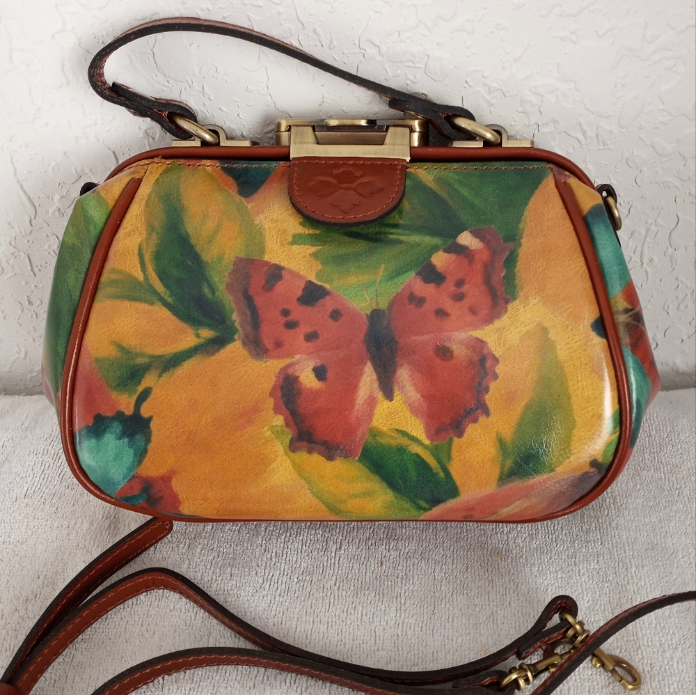Patricia Nash Butterfly Antica Mini Frame Satchel